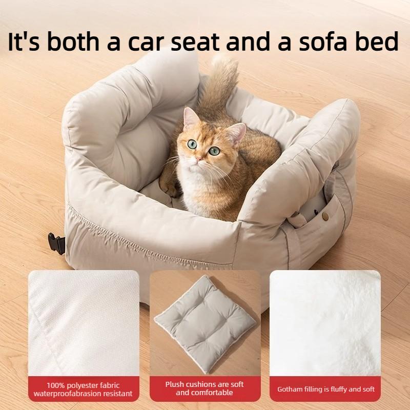 Pet Car Kennel Going Out Heighten Thicken Comfortable Pet Car Nest Small Dog Safety Seat Car Carrying Bag Non Slip Out Pet Bag