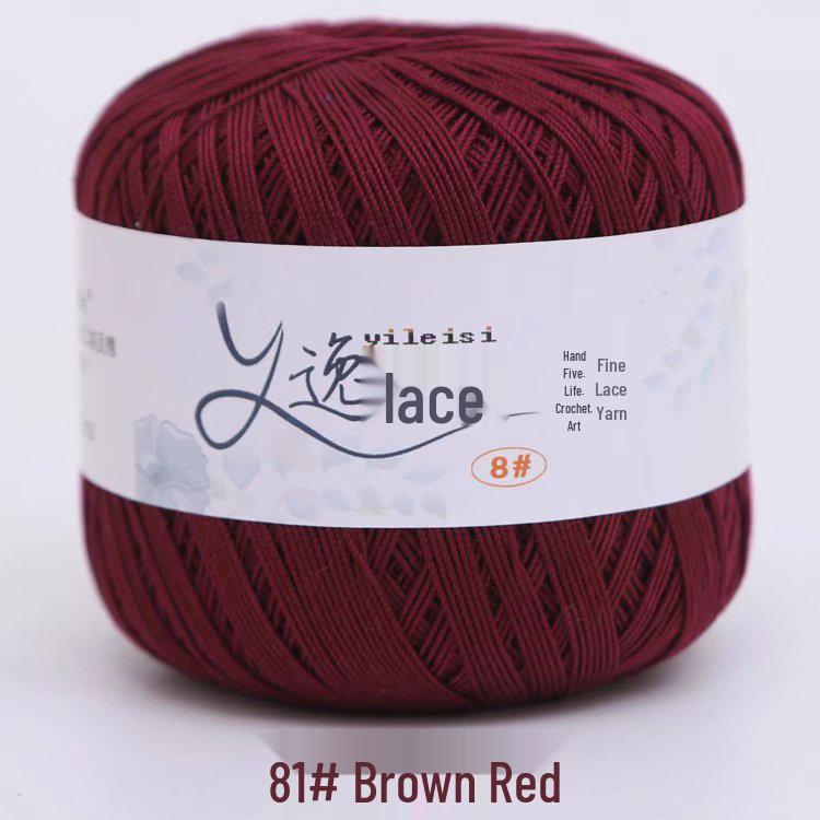 8# 100% Cotton Lace Yarn - 50g Ball, 400m, Strong Twist Crochet Thread for Hand-knitting, Flowers, Hats, and Cardigans - Free Shipping.