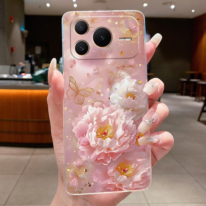 For Honor Power 2 Case Clear Cover Luxury Fashion Butterfly Flower Soft TPU Silicone Casing for Honor Power2 SER-AN00 Phone Case