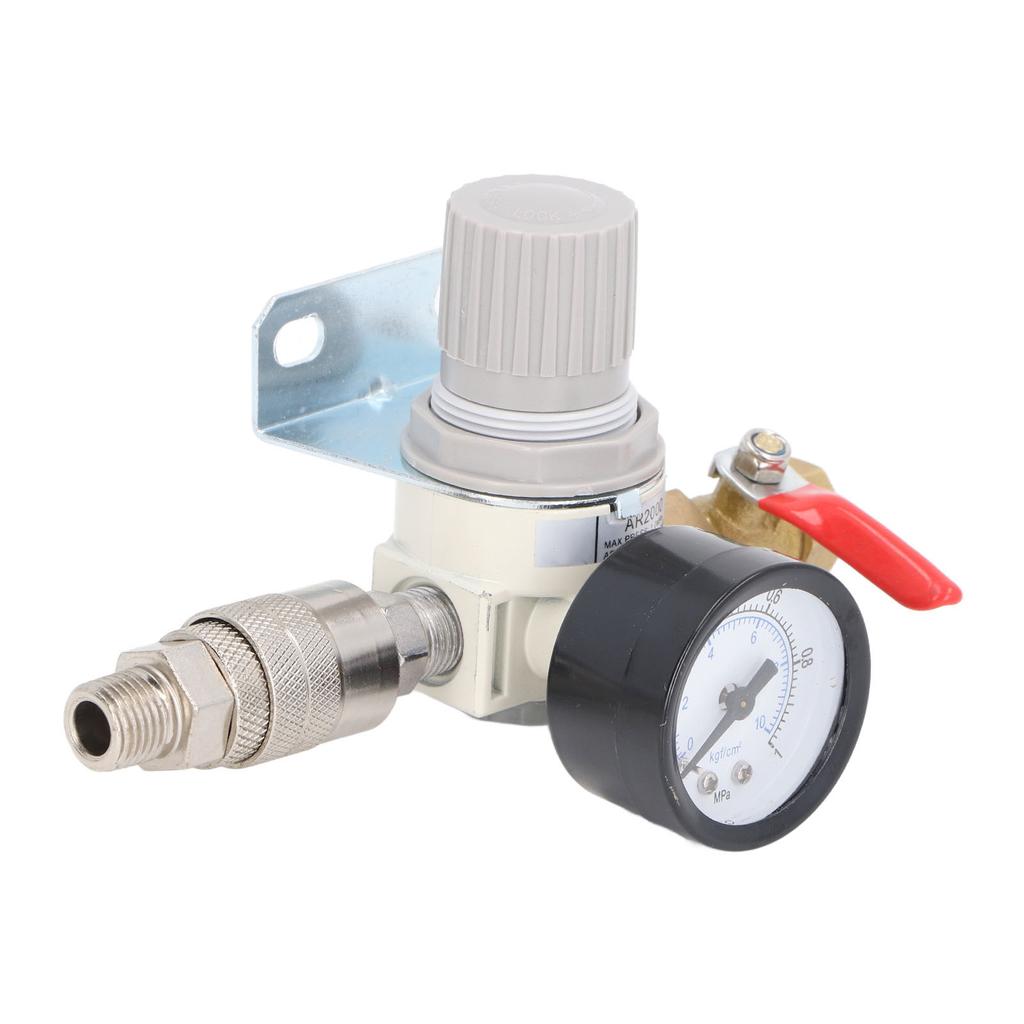 38in NPT Air Compressor Regulator with 0 to 1 MPa Gauge for Air Compressors and Pneumatic Tools
