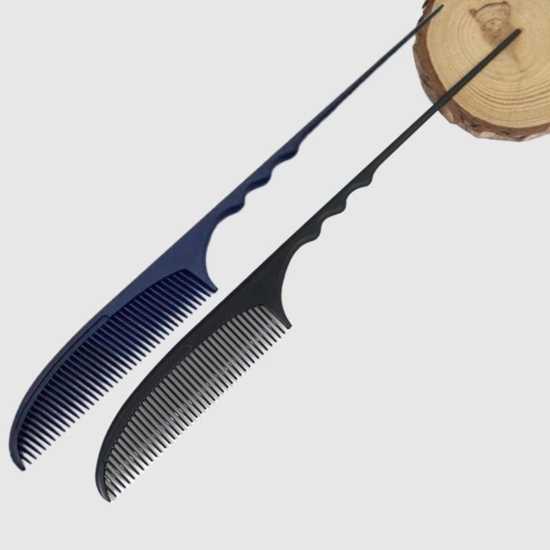 Pointed Tail Soft Comb Fine-Tooth Hair Styling Comb Heat Resistant Pin Rat Tail Comb Separate Parting Salon Dyeing Tail Combs