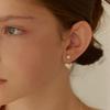Lewe Two-way Pearl Heart Earring