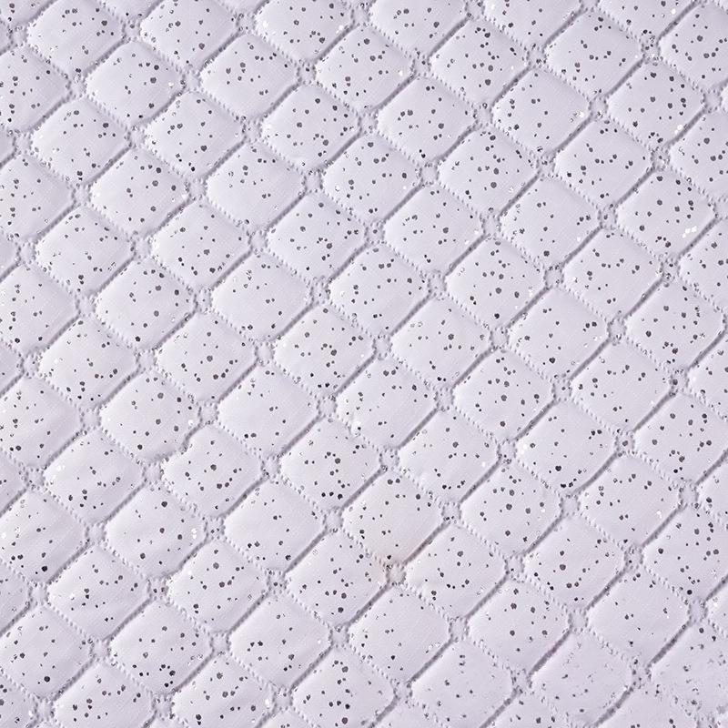 Ultrasonic Embossed Diamond-shaped PU Leather Fabric Lining Free Clothing Handbags Designer Clothing Sewing Accessories