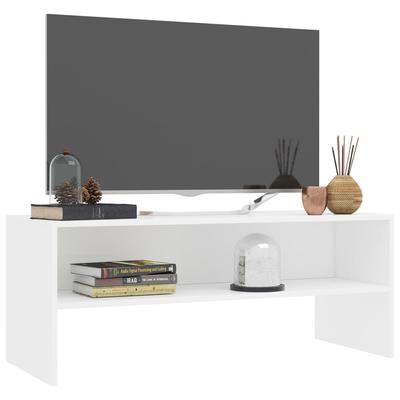 TV Cabinet White 100 X 40 X 40 Cm Particleboard