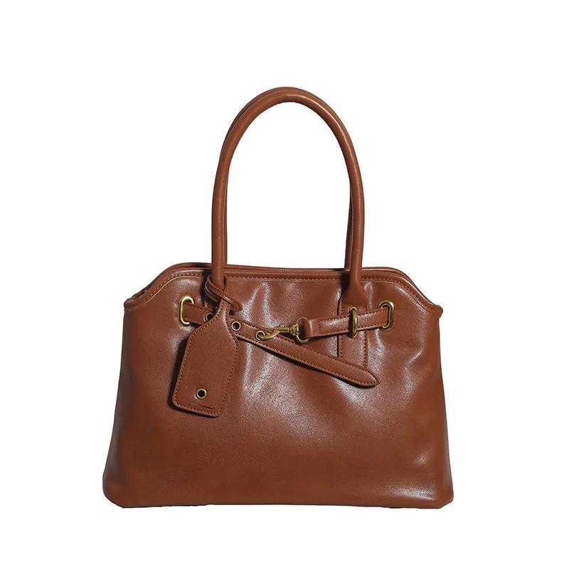 Women Large Capacity Designer Luxury New Trendy Shopping Korean Version Handbag Retro Travel New