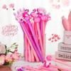 72 Pcs Valentine's Day Pens Heart Shape Pen Cartoon Fun Kawaii Pens Funny Writing Unicorn Pens Cartoon Animal Cool Ink Pens for Student Stationery