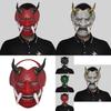 Captivating Japanese Samurai Red Hannya Demon King Mask For Halloween Costume Parties