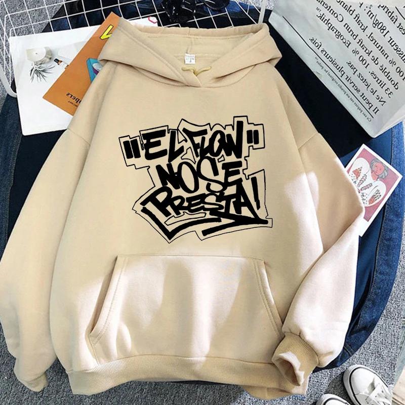 Hoodies Paar Lässig Hip Hop ELFLOW NOSE PRESTA Sweatshirts Grafikdruck Fleece Kleidung Kapuzenpullover Sweatwear