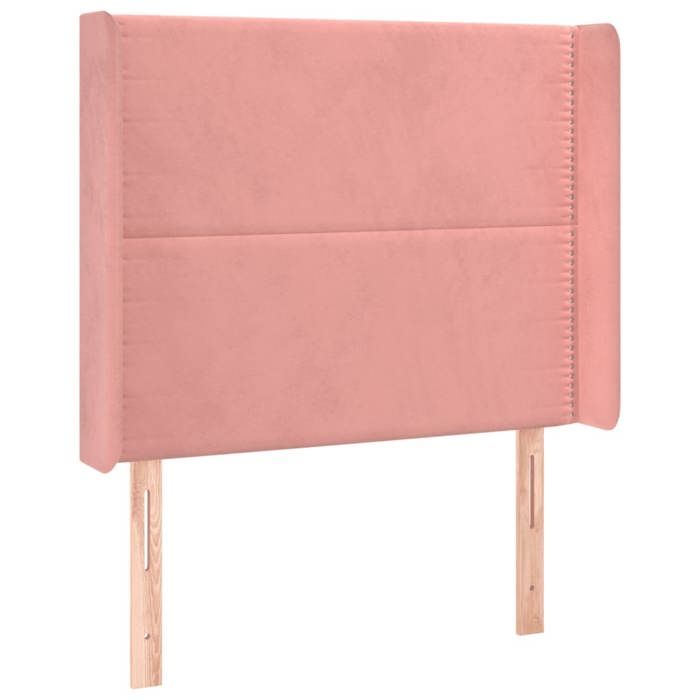 VidaXL Tête de Lit à LED Meuble de Chambre à Coucher Accessoire de Lit Simple Tête de Cadre de Lit Intérieur Rose 3123949