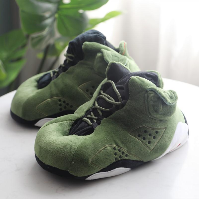 Vinter Varme Tøfler Kvinner Søte Hjemmetøfler Unisex One Size Sneakers Menn Husgulv Bomullssko Kvinne 35-43 Plysj Slippers