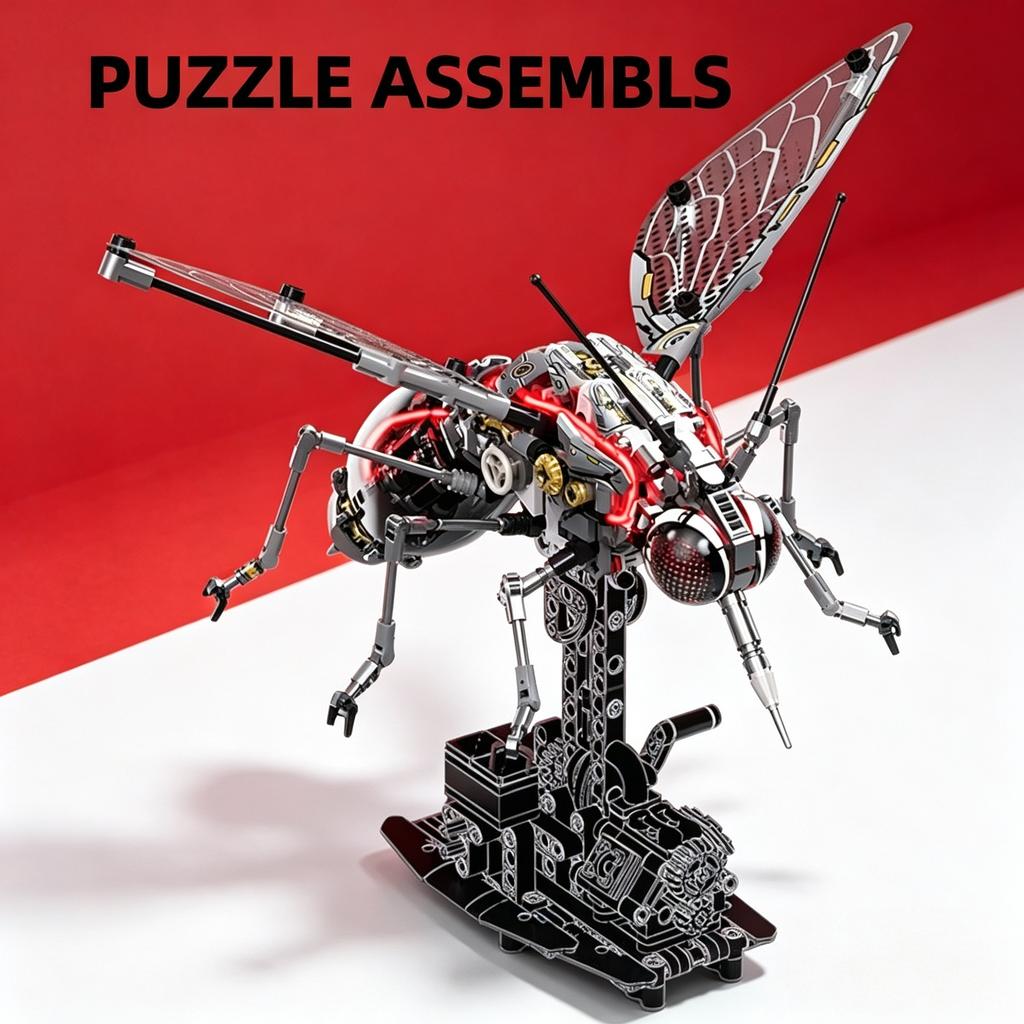Brand-New Moc Superior-Grade Mechanical Premium-Quality Mosquito First-Class Assembly Premium-Quality Assembly-Bricks Top-Grade Cyberpunk Insect