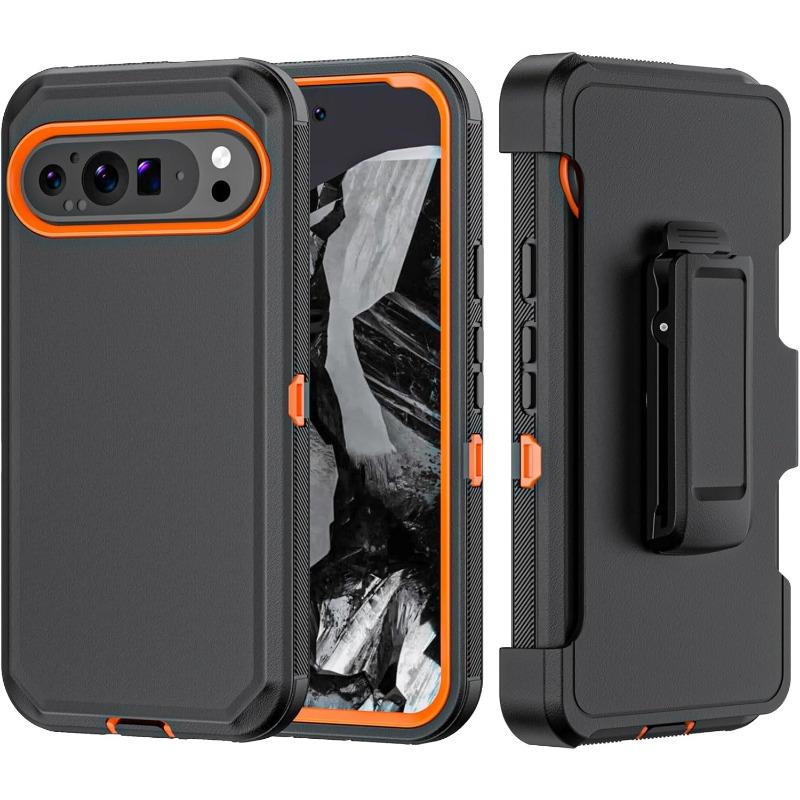 Prémiový odolný kryt na telefon vojenské kvality pro Google Pixel 10 9 8 Pro XL s klipem Pevný nárazuvzdorný pancéřový chránič Cell Cover