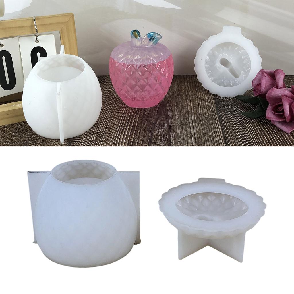 Creative Fruit Design Silicone Mold for Handmade Resin Storage Jars Craft Gifts and Organizers Projects