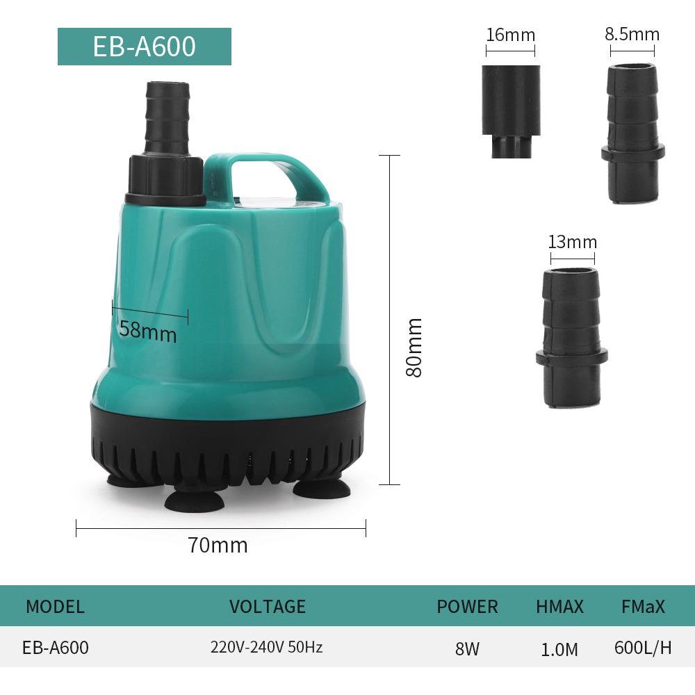 Pompă submersibilă pentru acvariu cu aspirație inferioară și filtrare prin circulație