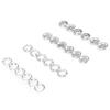 200pcs 9.5MM Size Hollow Prong Snap Button Silver Color Metal Snap Button  Sewing Projects