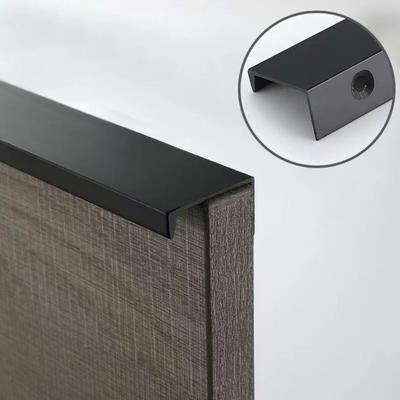 Aluminum Alloy Cabinet Pulls Modern Design Durabl Drawer Knobs Long Strip Invisible Installation Kitchen Handles Cabinet Door
