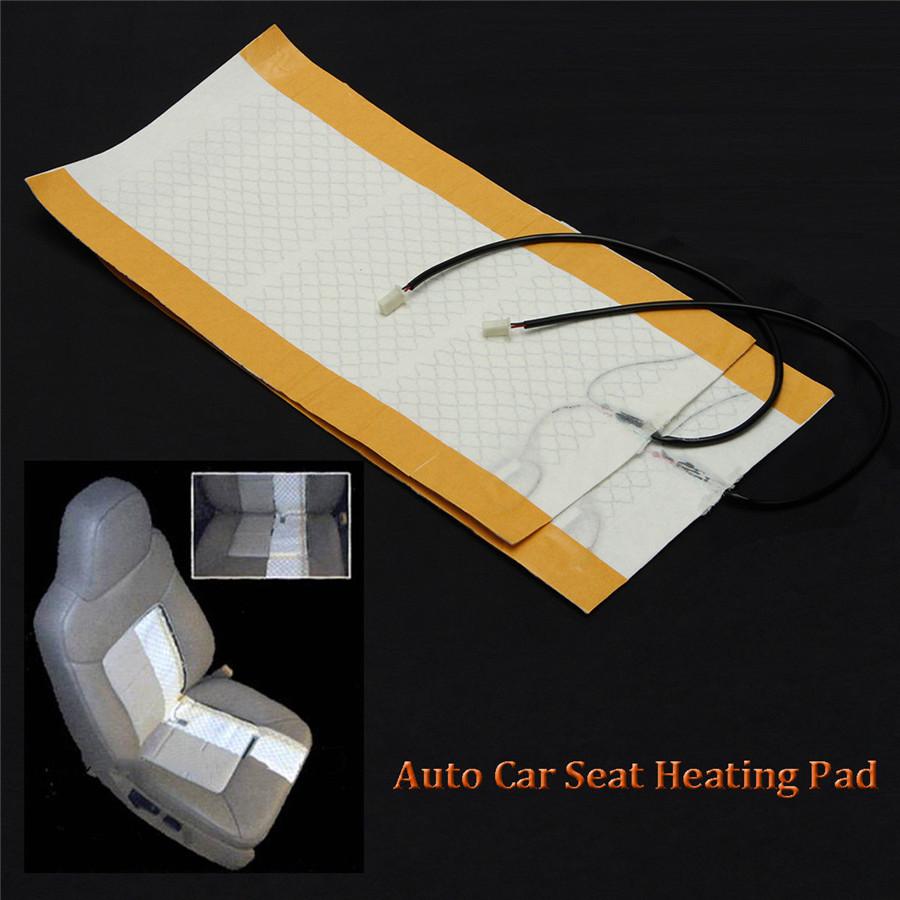 Universal 2Pcs 48×27Cm Carbon Fiber Auto Car Suv Seat Heated Heater Heating Pad 12V