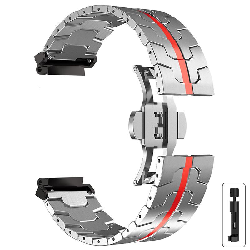 Luxucy Stianless Steel Strap For Amazfit T-rex 3/2 Trex Pro Watch Metal Band Correa For Huami Amazfti TRex Watchband Accessories