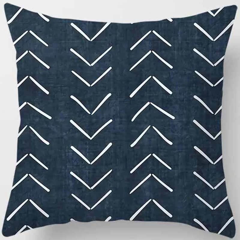 Heimdeko Blaue Muster: Abstrakte & Natur Designs Muster Kissenbezug Geeignet für Sofa Schlafzimmer Auto Kissenbezug