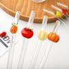 Flexible Glass Straw Set, Includes Cleaning Brush, Ideal For Milkshakes & Sodas, Perfect Gift For Birthdays & Weddings