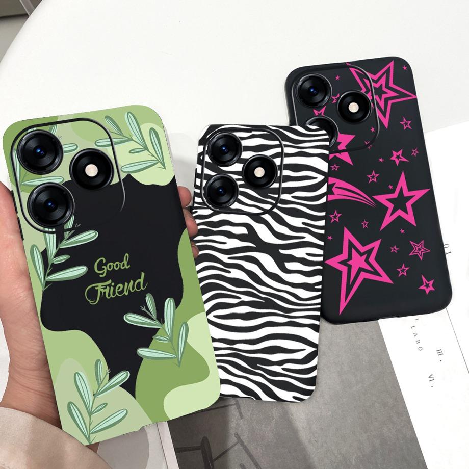 Black Cool Pattern Capas For Tecno Spark 10 Pro Case Slim Soft Silicone Luxury Back Cover For Tecno Spark 10C Spark10 Coque Etui
