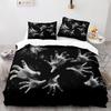 Horror Theme Duvet Cover Set Gothic Spooky Bedding Set for Teens Adult Men Terror Halloween Quilt Cover King/Queen/Full Size