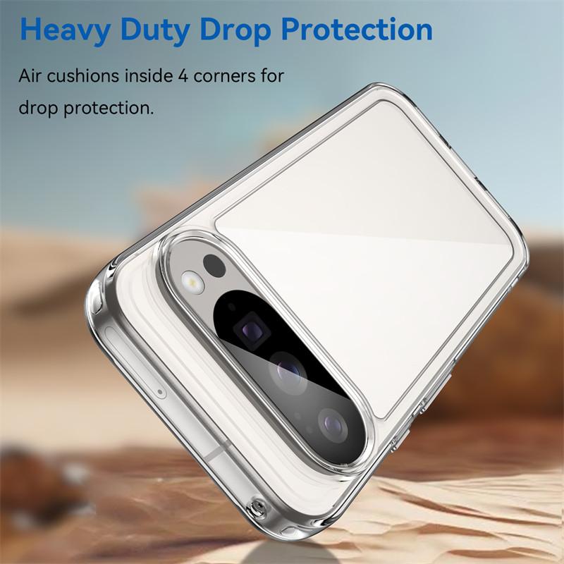 Funda For Google Pixel 10 Pro Case For Google Pixel 10 Pixel 10 Pro Cover Clear PC + Silicone Shockproof Protective Phone Cover