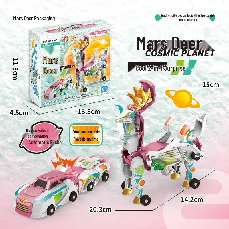 Offizielles Silverwing Dragon Magnetisches Verformungsspielzeugauto für Jungen und Mädchen