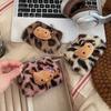 Fashion Hello Kitty Doll Decoration Leopard Pattern Plush Wallet For Travel And Casual Use