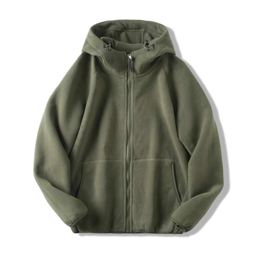 Autumn Winter  Sports Thick Warm Fleece Hoodie Men's Casual Comfortable Coat