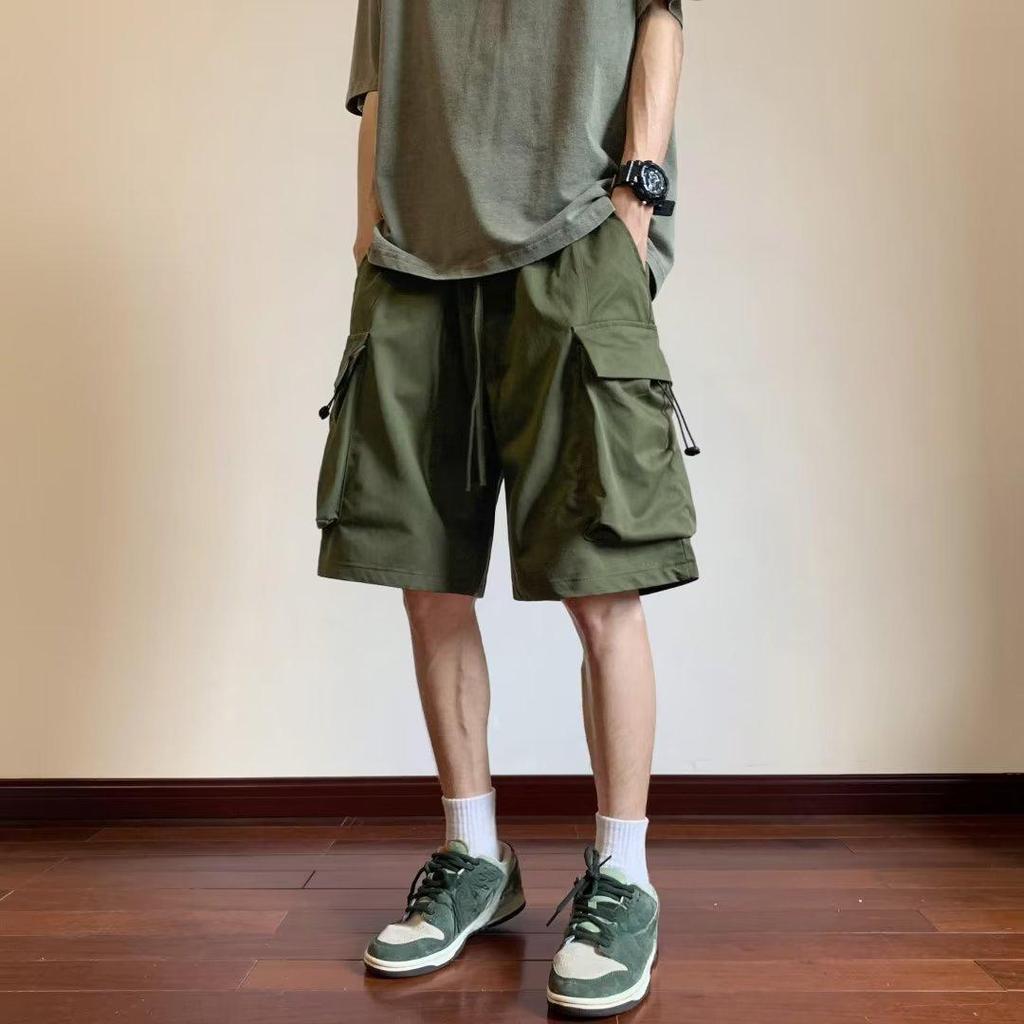 Summer Tooling Shorts Men's Casual Men's Loose Five-point Pants Korean Sports Basketball Pants