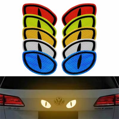 Car Reflector Sticker Night Driving Safety Decal for Auto Truck Motorcycle Trailer Cat Eye Reflective Safety Warning Tape