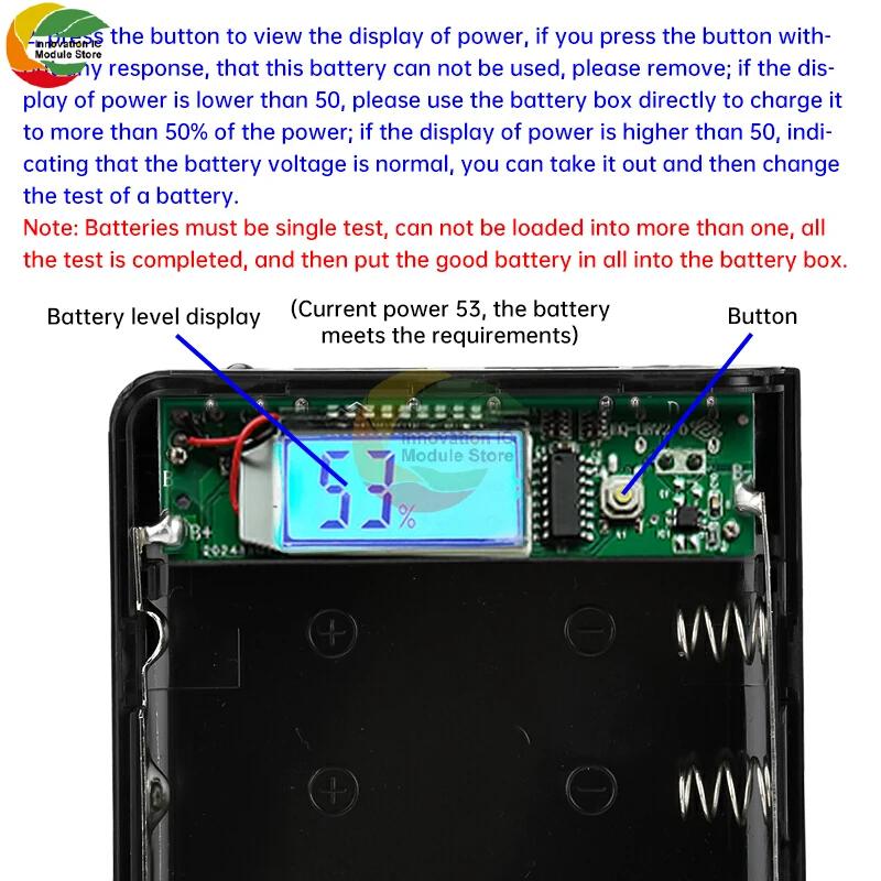 Pouzdro na Power Banku pro 8*18650 Baterie, Dva Porty, DIY Skořepina pro Chytré Telefony s LCD Displejem, Funda para Power Bank
