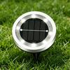 Solar Ground Lights, Glass In-Ground Landscape Lighting, Auto On/Off Waterproof LED Lawn Lamp for Garden Patio Walkway