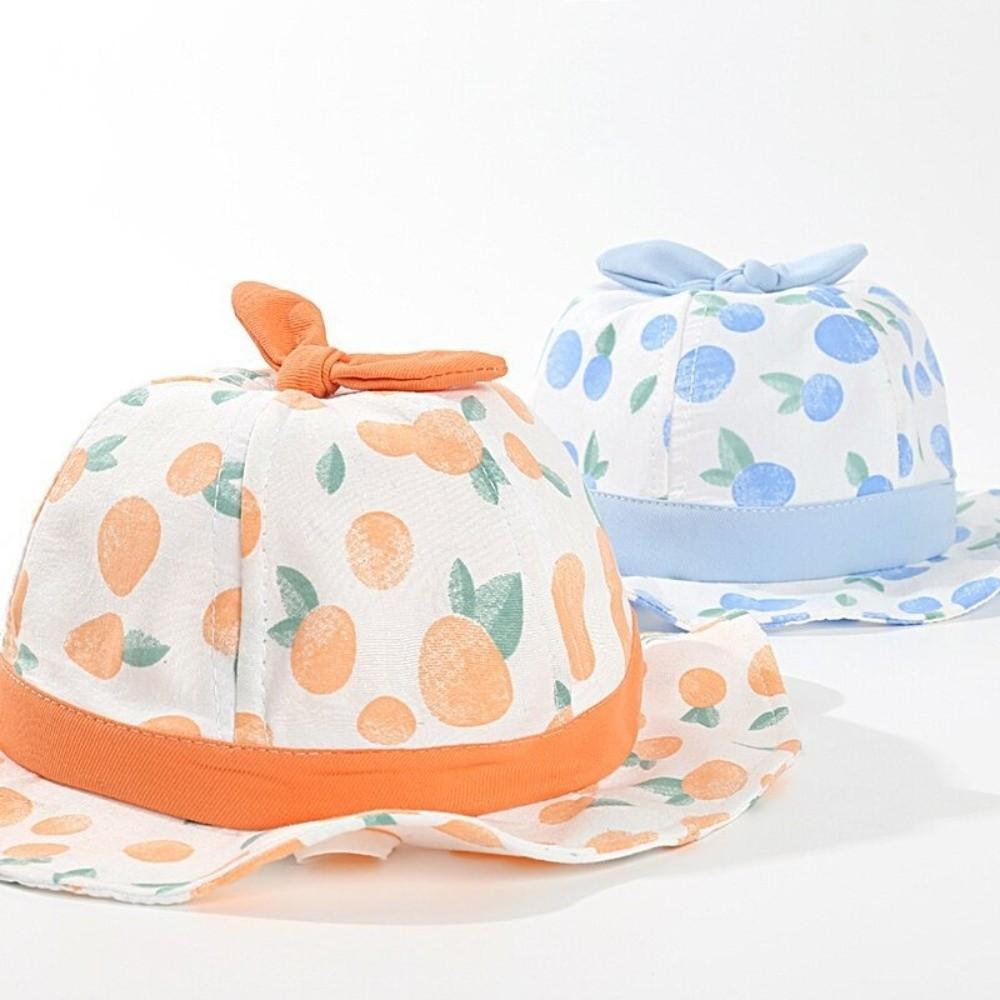 Fruit Print Baby Bucket Hat Sun Protection Panama Cap New Kids Sun Hat Summer