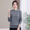 Fengxiao Women's Fleece Lined Mock Turtleneck Knitted Sweater
