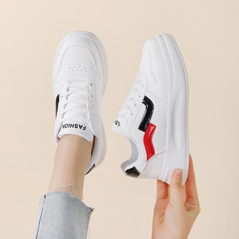 36-42 Women Sneakers Women's PU Leather Sneakers Sports Shoes Flats