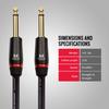 MONSTER CABLE BASS2-21 600550, 21ft Straight X Straight Plug, M, for Bass Guitar, Instrument Cable