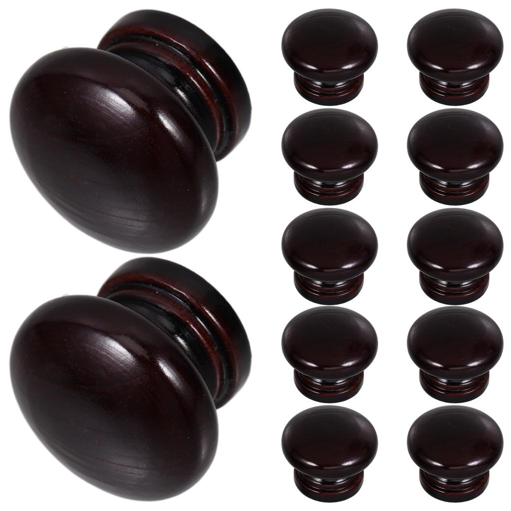 12Pcs Wooden Cabinet Knobs Retro Style Dresser Drawer Handles Wood Pulls for Kitchen Cupboards Closets Unique Cabinet Knobs