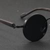 New Retro Round Punk Metal Sunglasses Fashion Women Travel Photography Glasses Men Summer Driving Sunshade Shades UV400 Eyewear