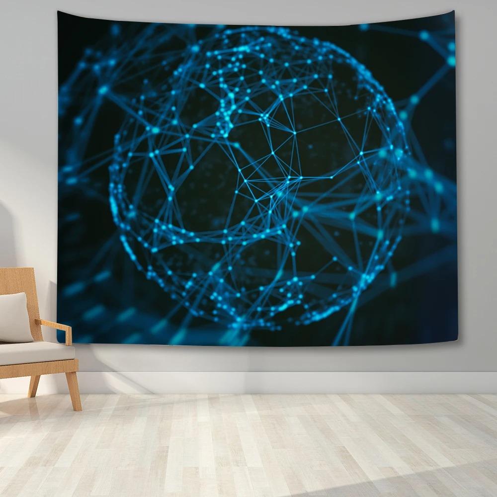 Sports Theme Basketball Pattern Tapestry Bedroom Living Room Tapestry Home Wall Decoration Tapestry