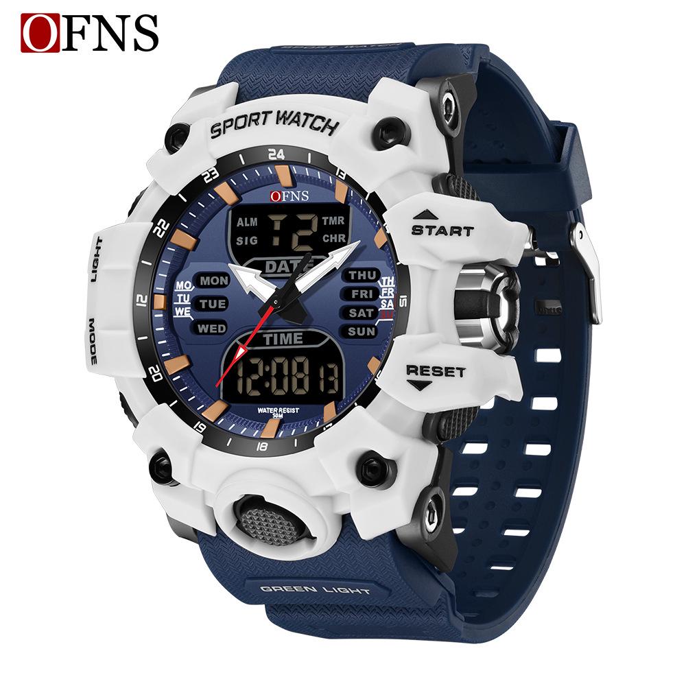 Orologio da Uomo Sanda Moda Giovani Luminoso Impermeabile Antiurto con Allarme
