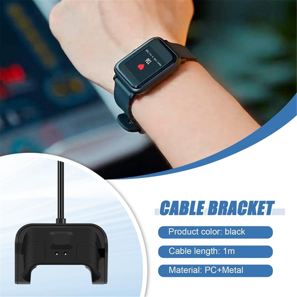 AA58 Magnetic Charger Dock Station Charging Cable Cradle for Amazfit Bip A1608 Smart Watch