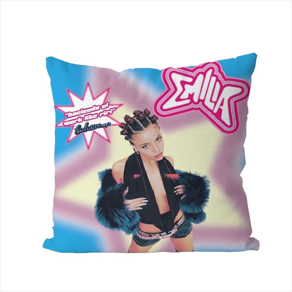 Singer EEmilia Rydberg Pillow Case For Car Sofa Decorative Home Doublesided Print Plush Square Throw Pillow Cushion Cover