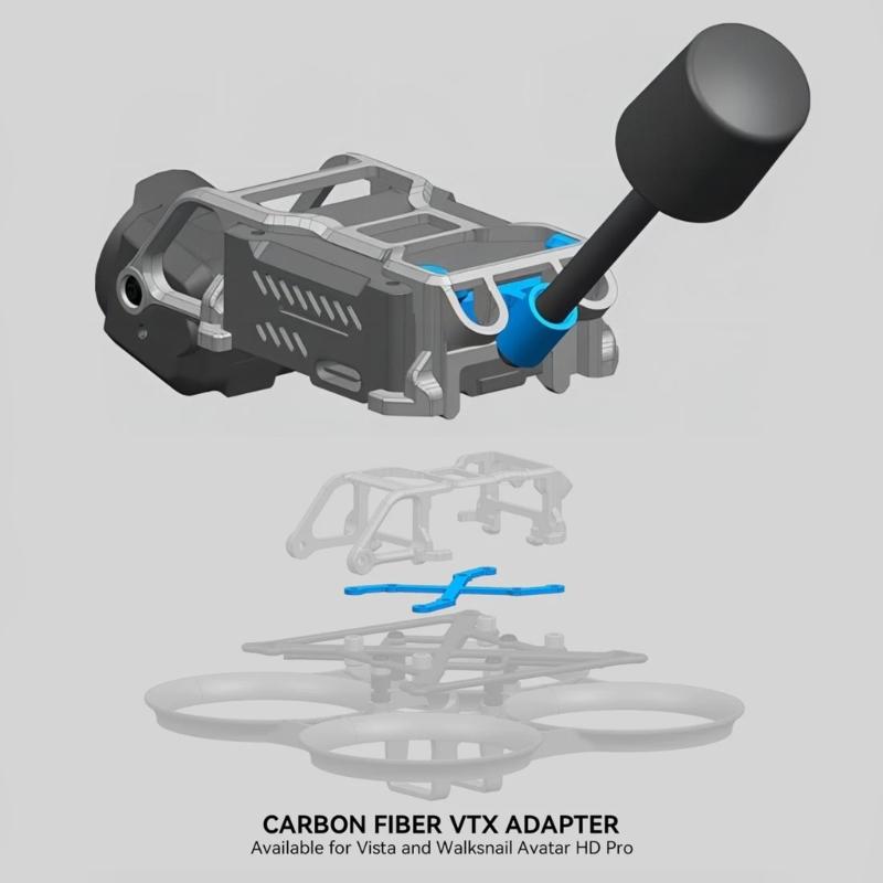 Air Brushless Whoop Frame Kit with Motor Fix Slot&Gaskets,  Light Weight, Lowered Profile, for DIY 90mm 1S Whoop Drones