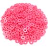 Exquisit For Jewelry Making 200pcs Bead Flat Round Disk Solid Color Boho Acrylic Bracelets Necklaces DIY Loose Spacer 6mm Handmade  Manual Accessories