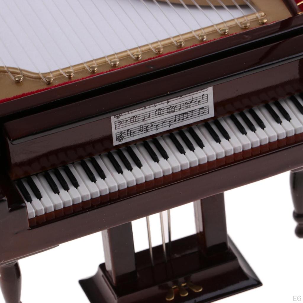 Modelo de montaje de modelado musical caja de música creativa piano de cola para decoración de cumpleaños