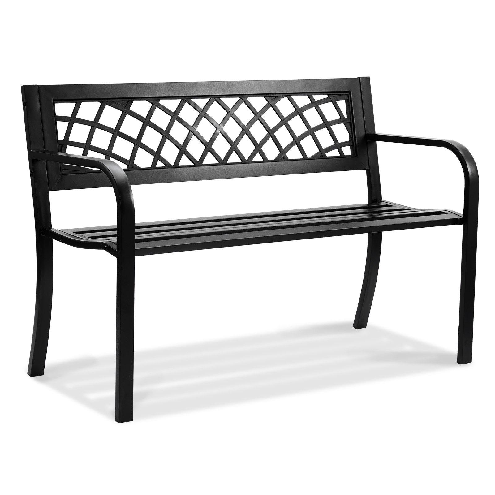 VEVOR Outdoor Bench, 46 inches Metal