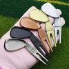 Magnetic Golf Green Fork Zinc Zinc Zinc Alloy Divot Fork Groove Cleaner Golf Ball Marker  Mark Location