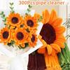 100/300pcs Pipe Cleaners Chenille Stem Craft Flower Supplies, 3 Colors Pipe Cleaners Set for DIY Art and Craft Decorations